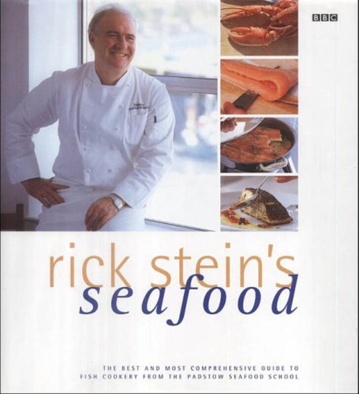 Book cover for "Rick Stein's Seafood" by Rick Stein