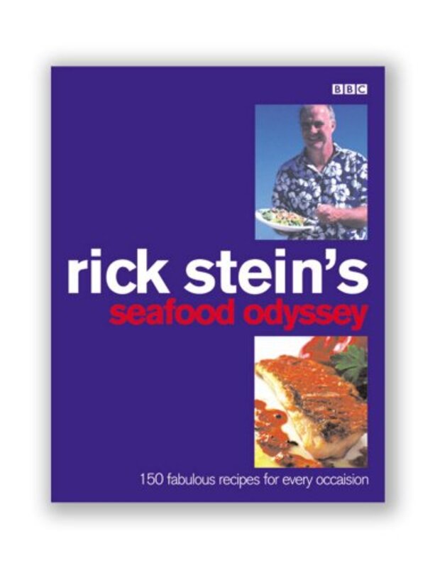 Book cover for "Rick Stein's Seafood Odyssey" by Rick Stein