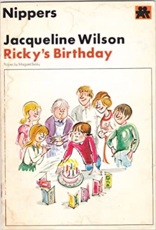 Book cover for "Ricky's Birthday" by Jacqueline Wilson