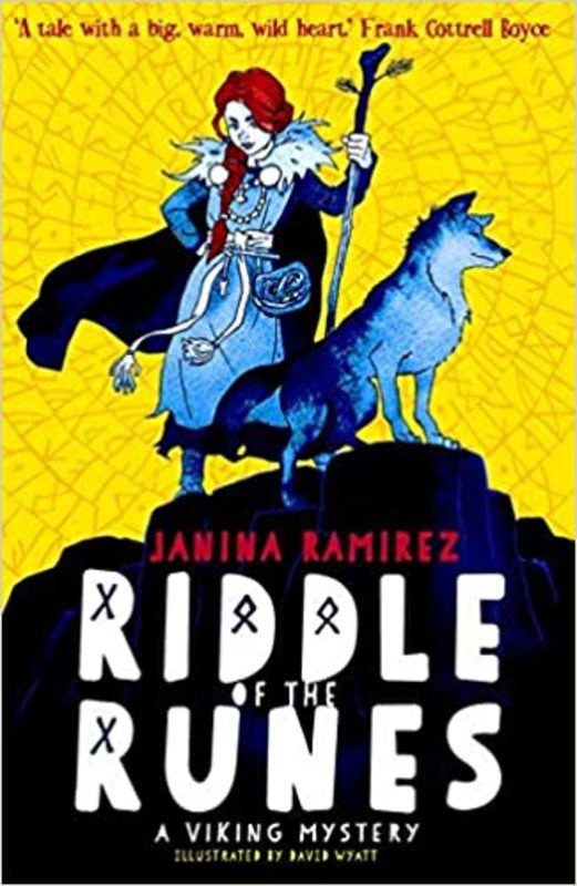 Book cover for "Riddle of the Runes" by Janina Ramirez