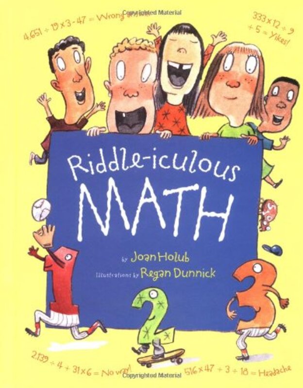 Book cover for "Riddle-Iculous Math" by Joan Holub