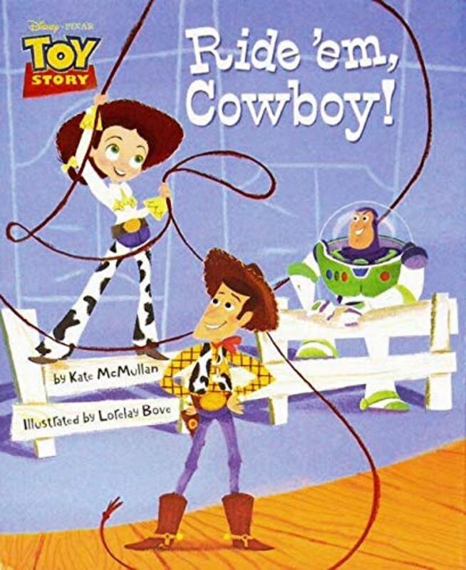 Book cover for "Ride 'em, Cowboy!" by Kate McMullan