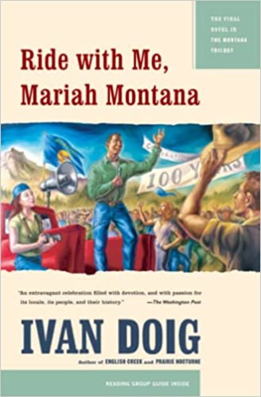 Book cover for "Ride With Me, Mariah Montana" by Ivan Doig
