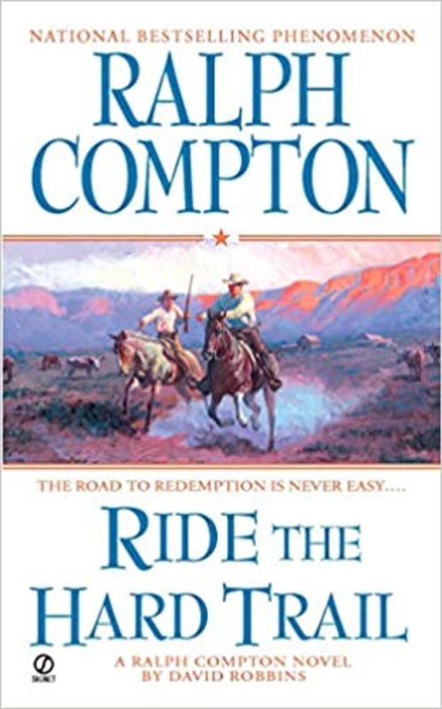 Book cover for "Ride the Hard Trail" by David Robbins