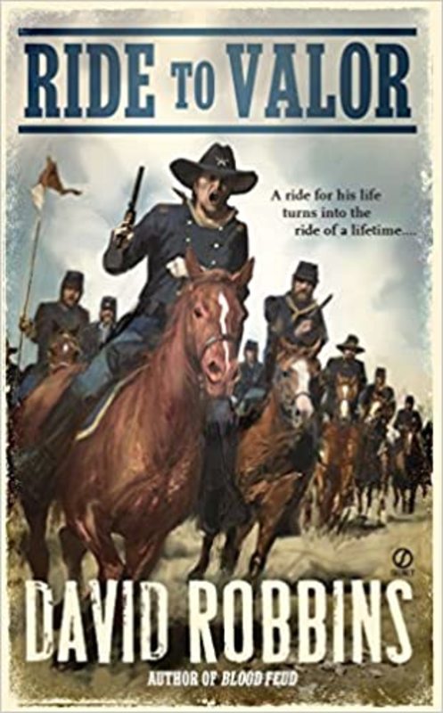 Book cover for "Ride to Valor" by David Robbins