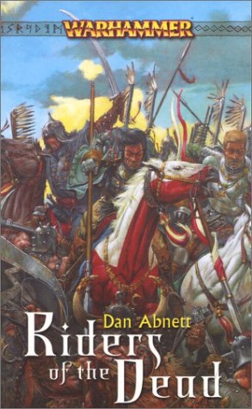 Book cover for "Riders of the Dead" by Dan Abnett