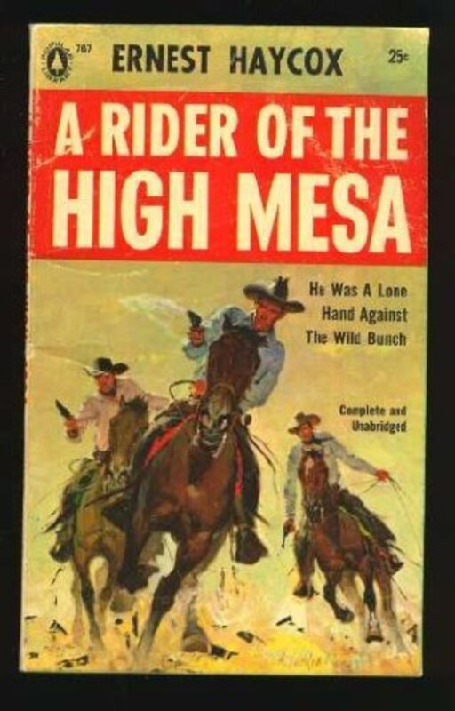 Book cover for "Riders of the High Mesa" by Ernest Haycox