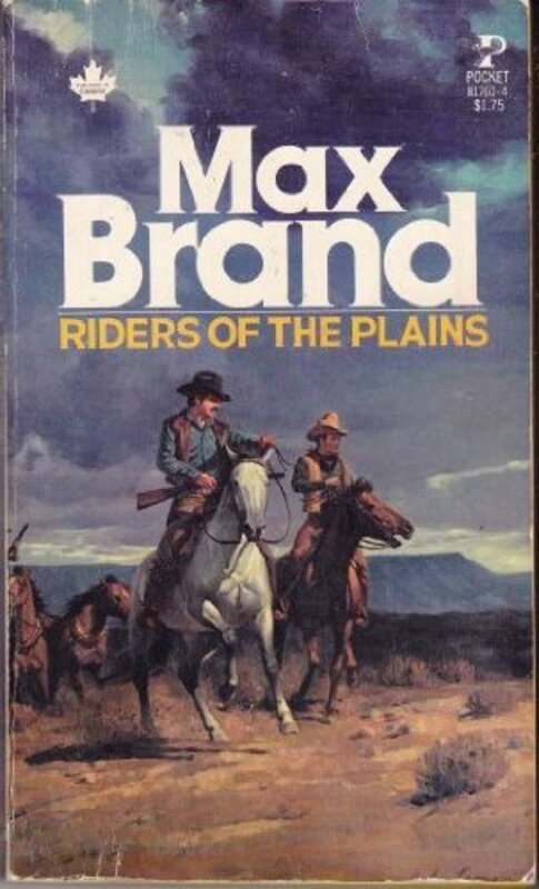 Book cover for "Riders of the Plains" by Max Brand