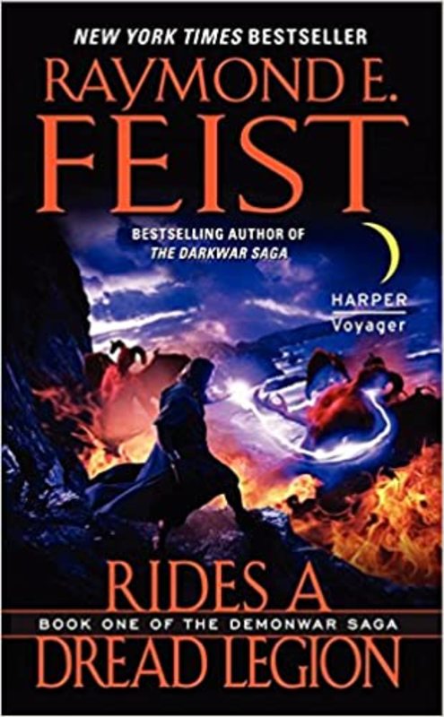 Book cover for "Rides a Dread Legion" by Raymond E. Feist
