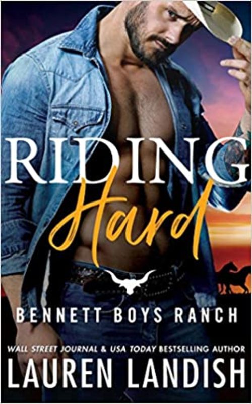 Book cover for "Riding Hard" by Lauren Landish