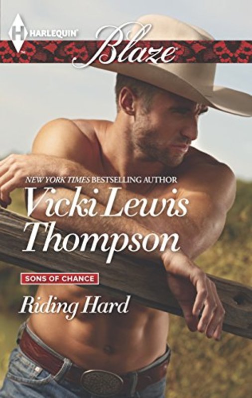 Book cover for "Riding Hard" by Vicki Lewis Thompson