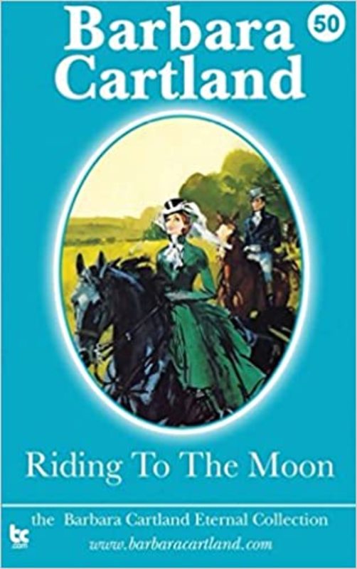 Book cover for "Riding to the Moon" by Barbara Cartland