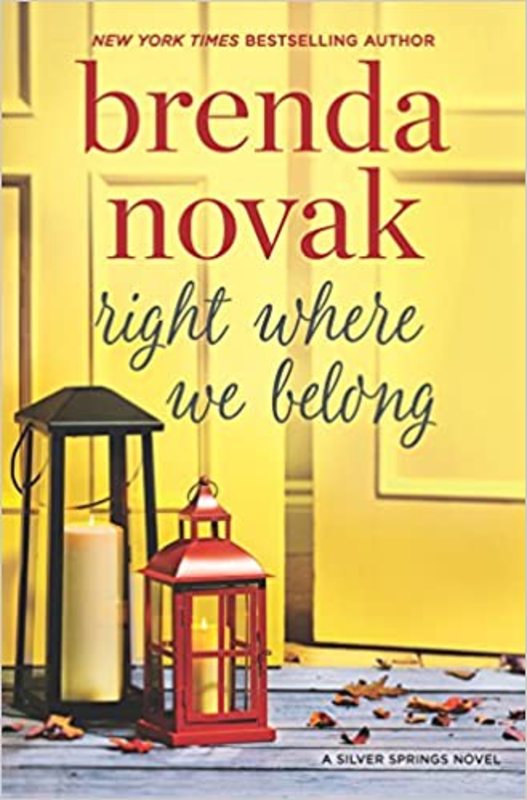 Book cover for "Right Where We Belong" by Brenda Novak