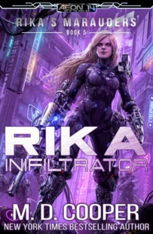 Book cover for "Rika Infiltrator" by MD Cooper