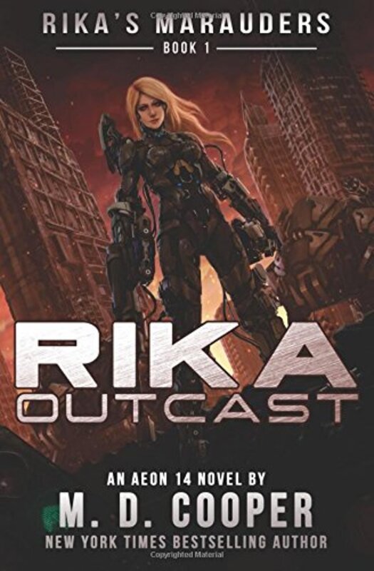 Book cover for "Rika Outcast" by MD Cooper