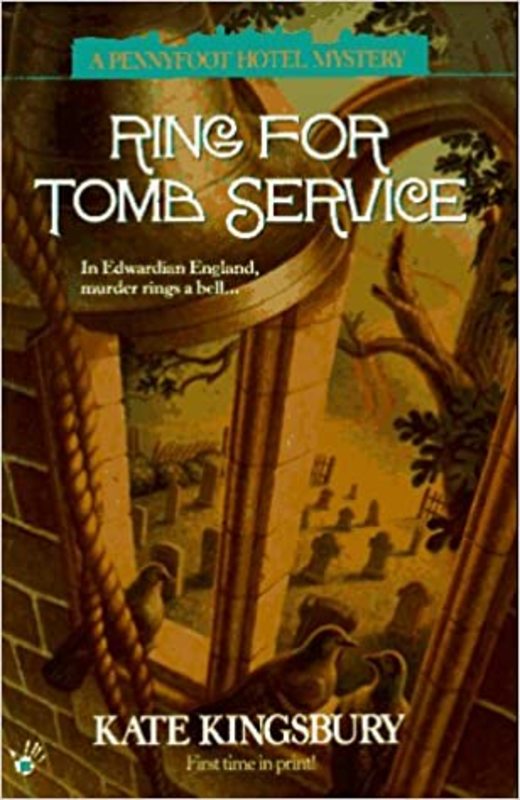 Book cover for "Ring for Tomb Service" by Kate Kingsbury