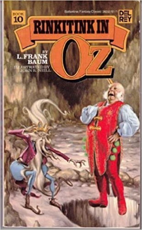 Book cover for "Rinkitink in Oz" by L Frank Baum