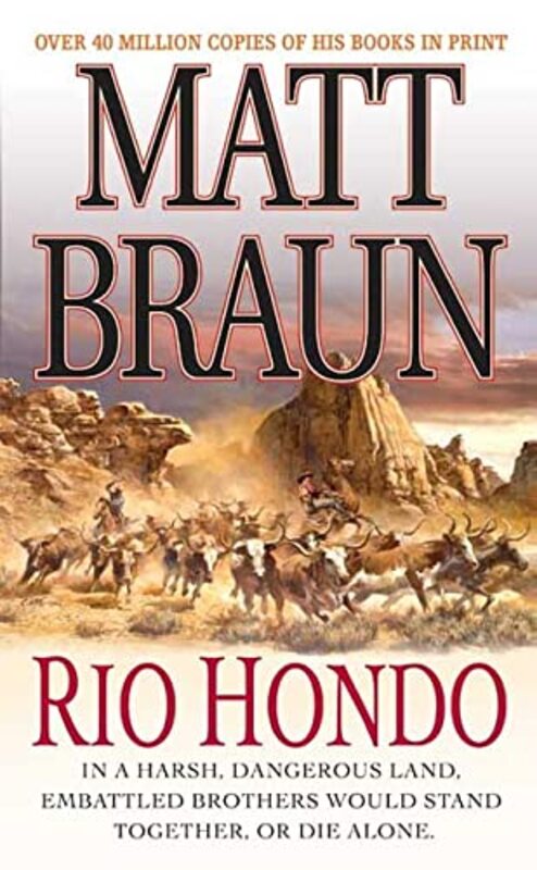 Book cover for "Rio Hondo" by Matt Braun