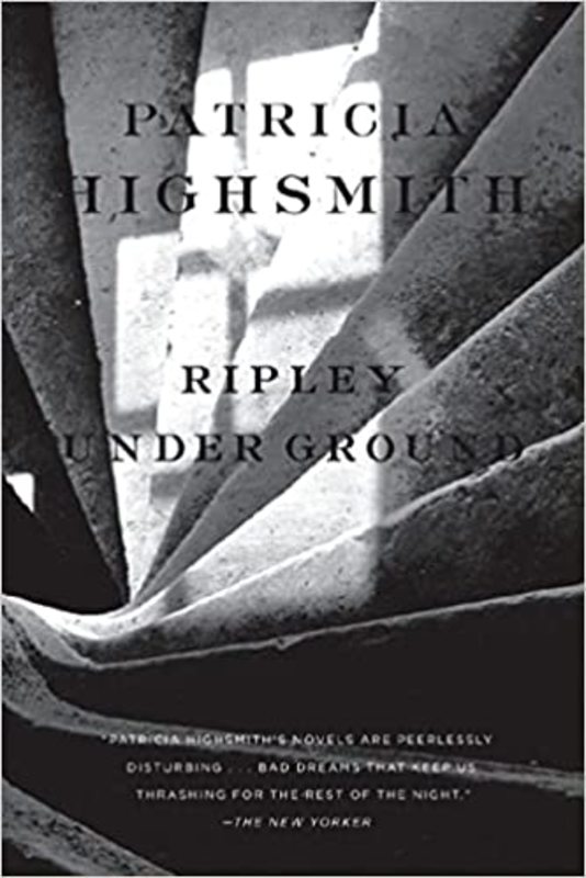 Book cover for "Ripley Under Ground" by Patricia Highsmith