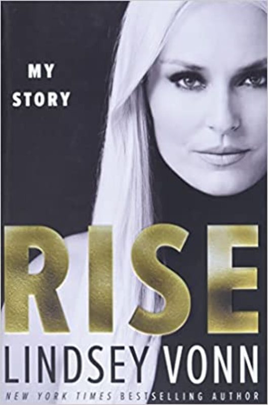 Book cover for "Rise" by Lindsey Vonn