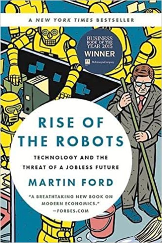 Book cover for "Rise of the Robots" by Martin Ford
