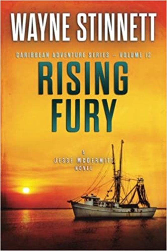 Book cover for "Rising Fury" by Wayne Stinnett