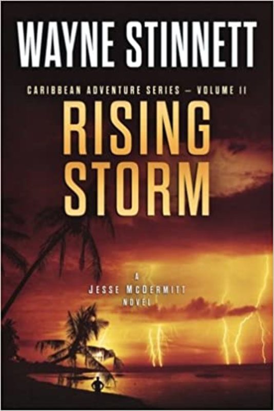 Book cover for "Rising Storm" by Wayne Stinnett