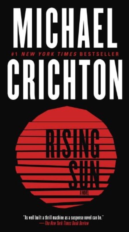Book cover for "Rising Sun" by Michael Crichton