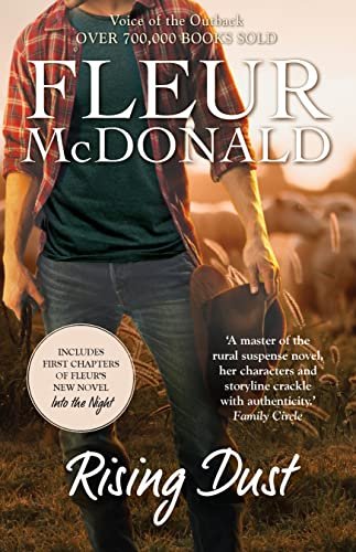 Book cover for "Rising Dust" by Fleur McDonald