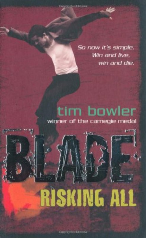 Book cover for "Risking All" by Tim Bowler
