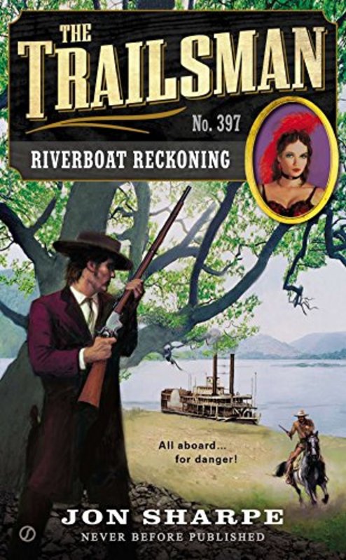 Book cover for "Riverboat Reckoning" by Jon Sharpe