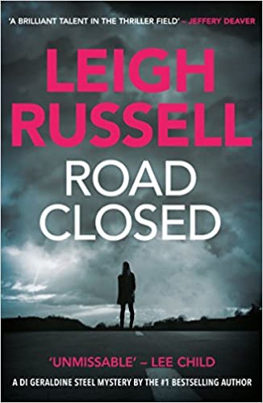 Book cover for "Road Closed" by Leigh Russell
