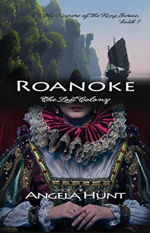 Book cover for "Roanoke" by Angela Elwell Hunt