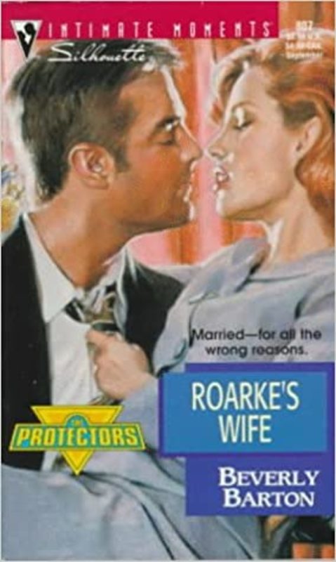 Book cover for "Roarke's Wife" by Beverly Barton