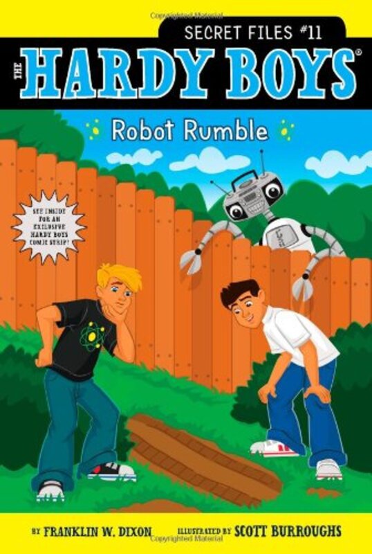 Book cover for "Robot Rumble" by Franklin W Dixon