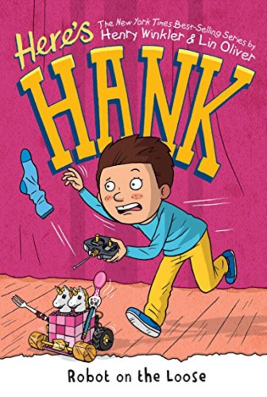 Book cover for "Robot on the Loose" by Henry Winkler