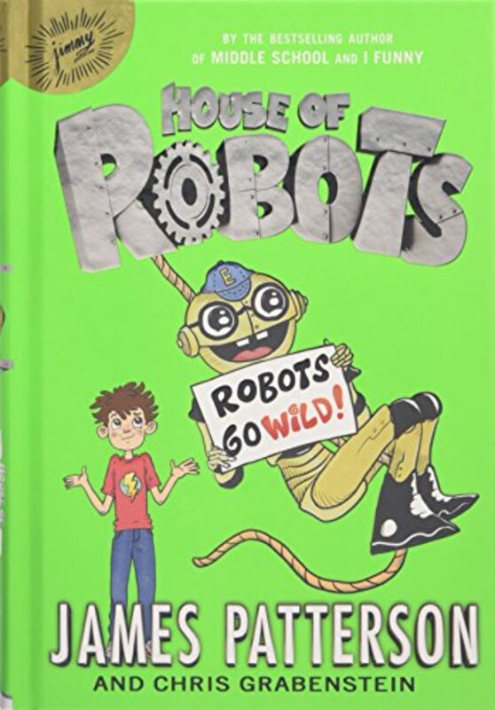 Book cover for "Robots Go Wild!" by Chris Grabenstein