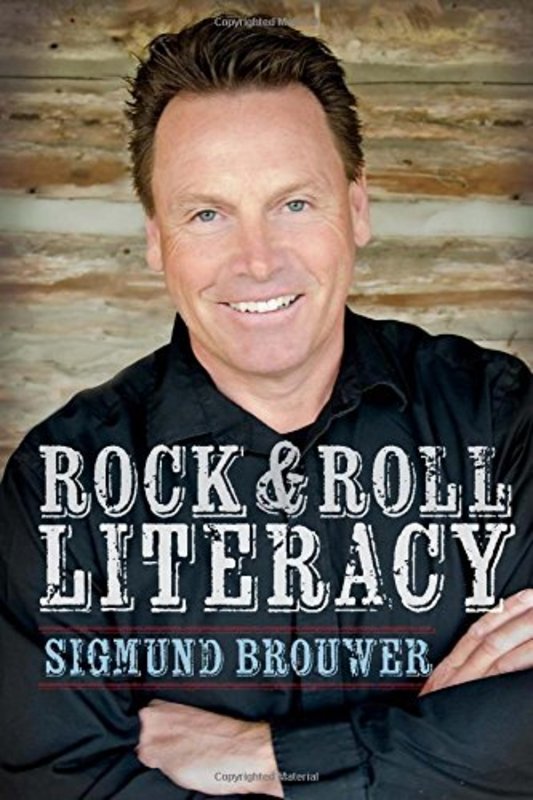 Book cover for "Rock and Roll Literacy" by Sigmund Brouwer