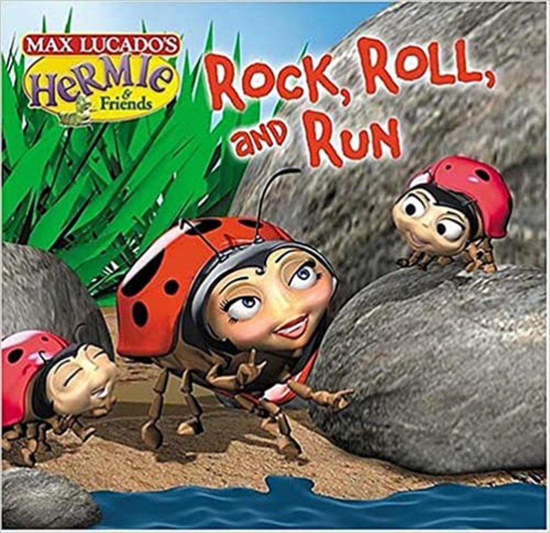 Book cover for "Rock, Roll and Run" by Max Lucado