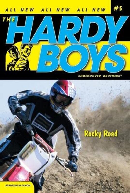Book cover for "Rocky Road" by Franklin W Dixon