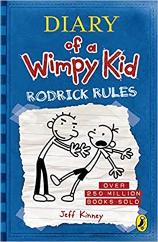 Book cover for "Rodrick Rules" by Jeff Kinney