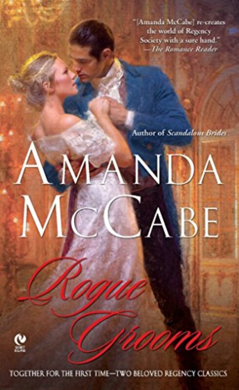 Book cover for "Rogue Grooms" by Amanda McCabe