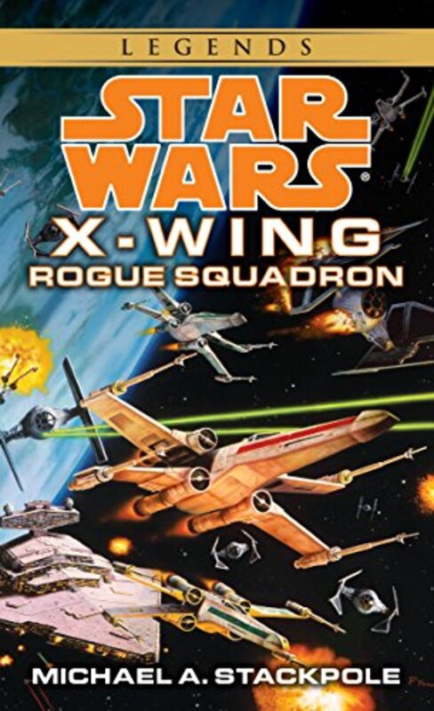 Book cover for "Rogue Squadron" by Michael A Stackpole