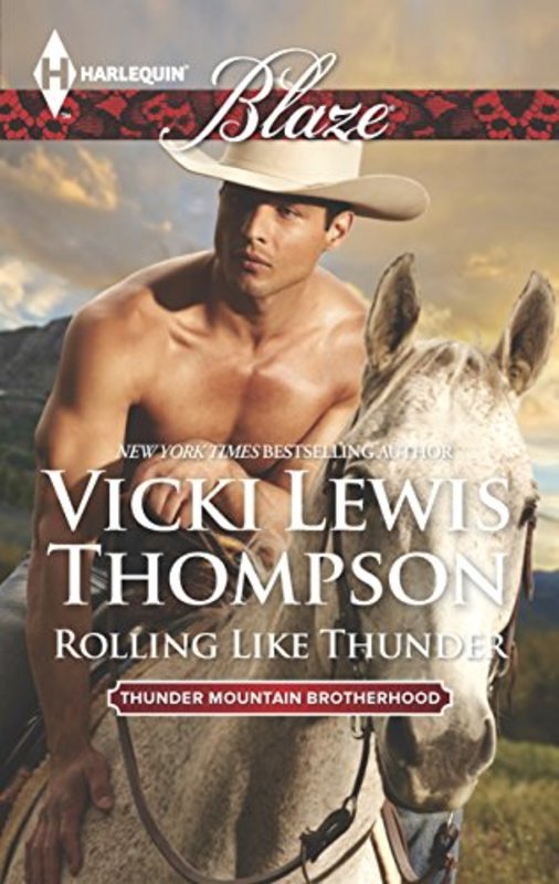 Book cover for "Rolling Like Thunder" by Vicki Lewis Thompson