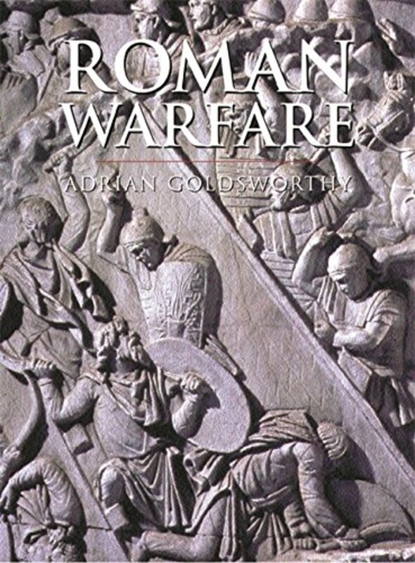 Book cover for "Roman Warfare" by Adrian Goldsworthy