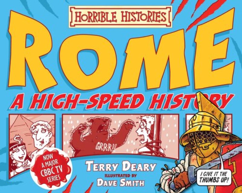 Book cover for "Rome - A High-Speed History" by Terry Deary
