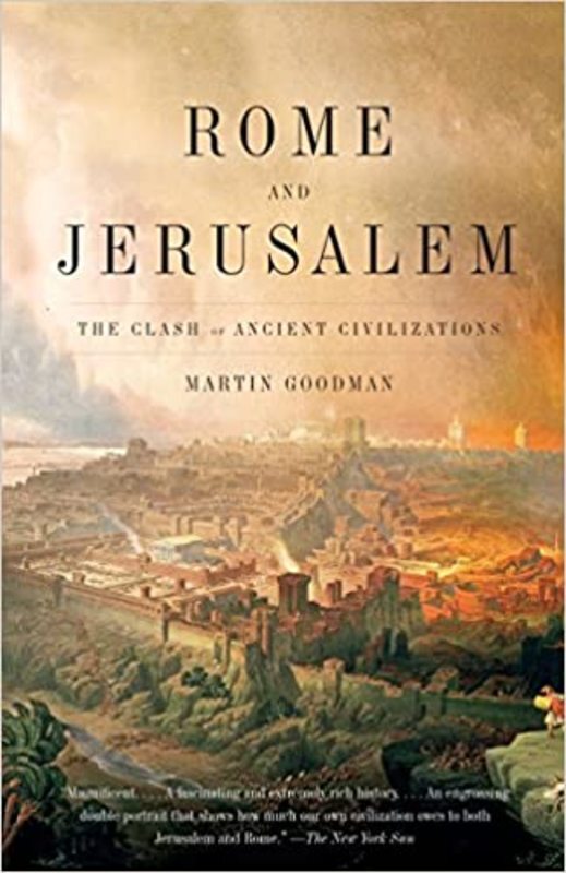 Book cover for "Rome and Jerusalem" by Martin Goodman