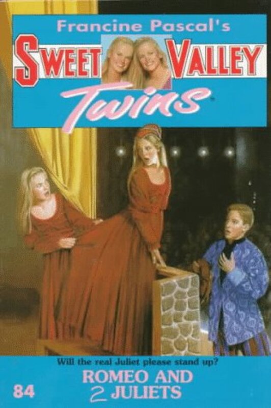 Book cover for "Romeo and 2 Juliets" by Francine Pascal