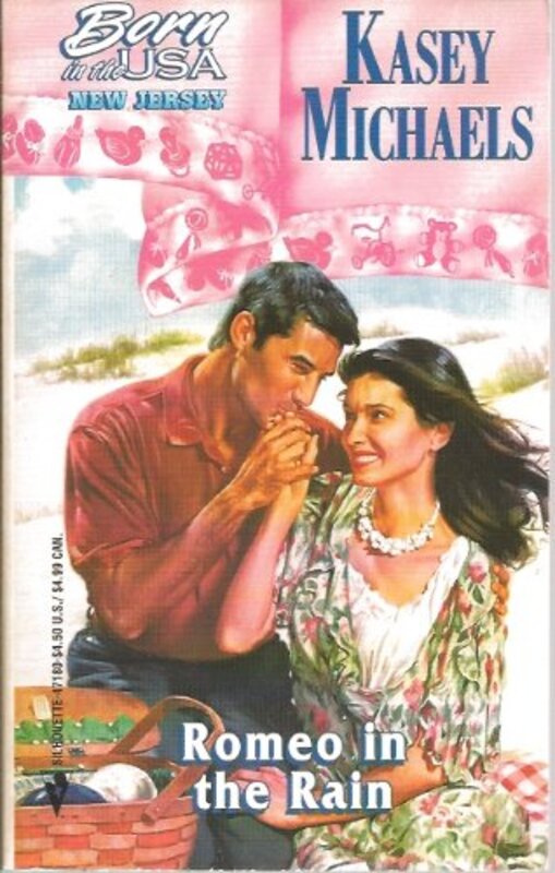 Book cover for "Romeo in the Rain" by Kasey Michaels