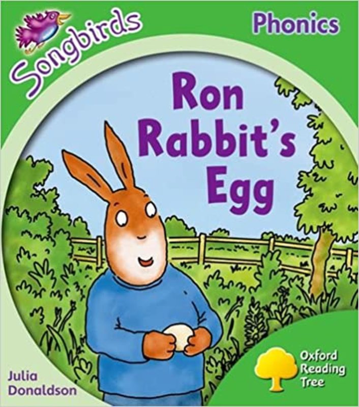 Book cover for "Ron Rabbit's Egg" by Julia Donaldson